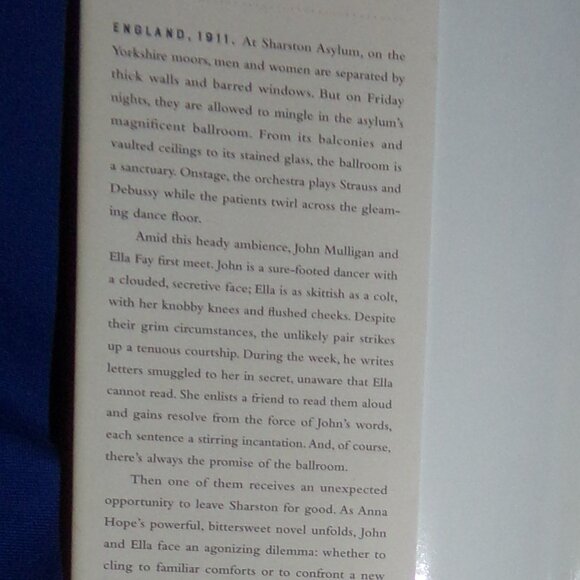 Vintage Hardcover Book - The Ballroom by Anna Hope - Dust Jacket -1st Edition - Picture 5 of 7